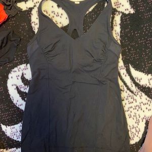 Lululemon racer back gathered bust tank